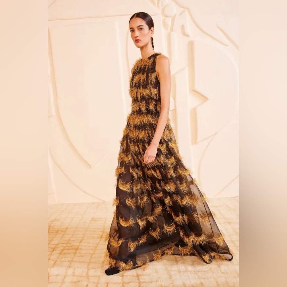 NEW NWT Ulla Johnson Artem Gown Celeste Silk Organza Dress $3200 Runway - Picture 5 of 16